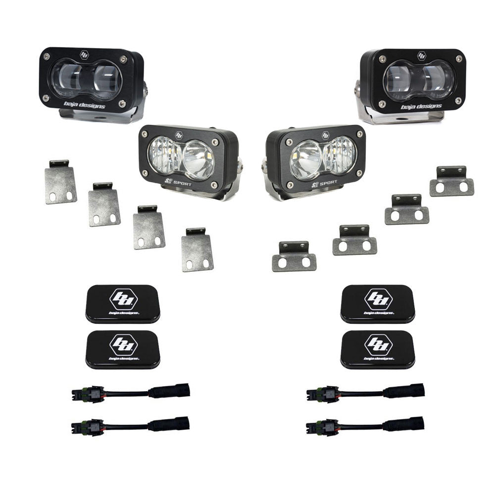 Baja Designs S2 SAE/S2 Fog Pocket Kit Fits 21-On Ford Raptor