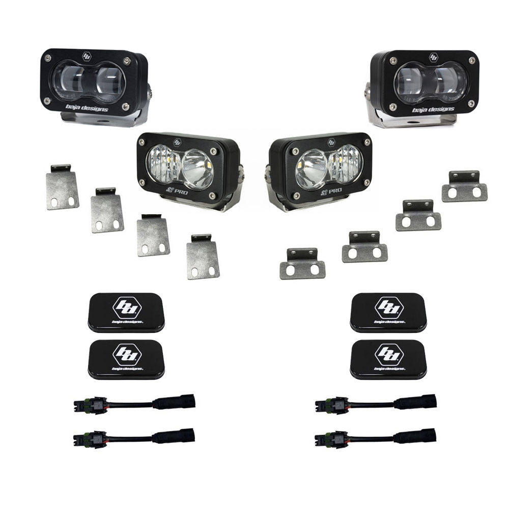 Baja Designs S2 SAE/S2 Fog Pocket Kit Fits 21-On Ford Raptor