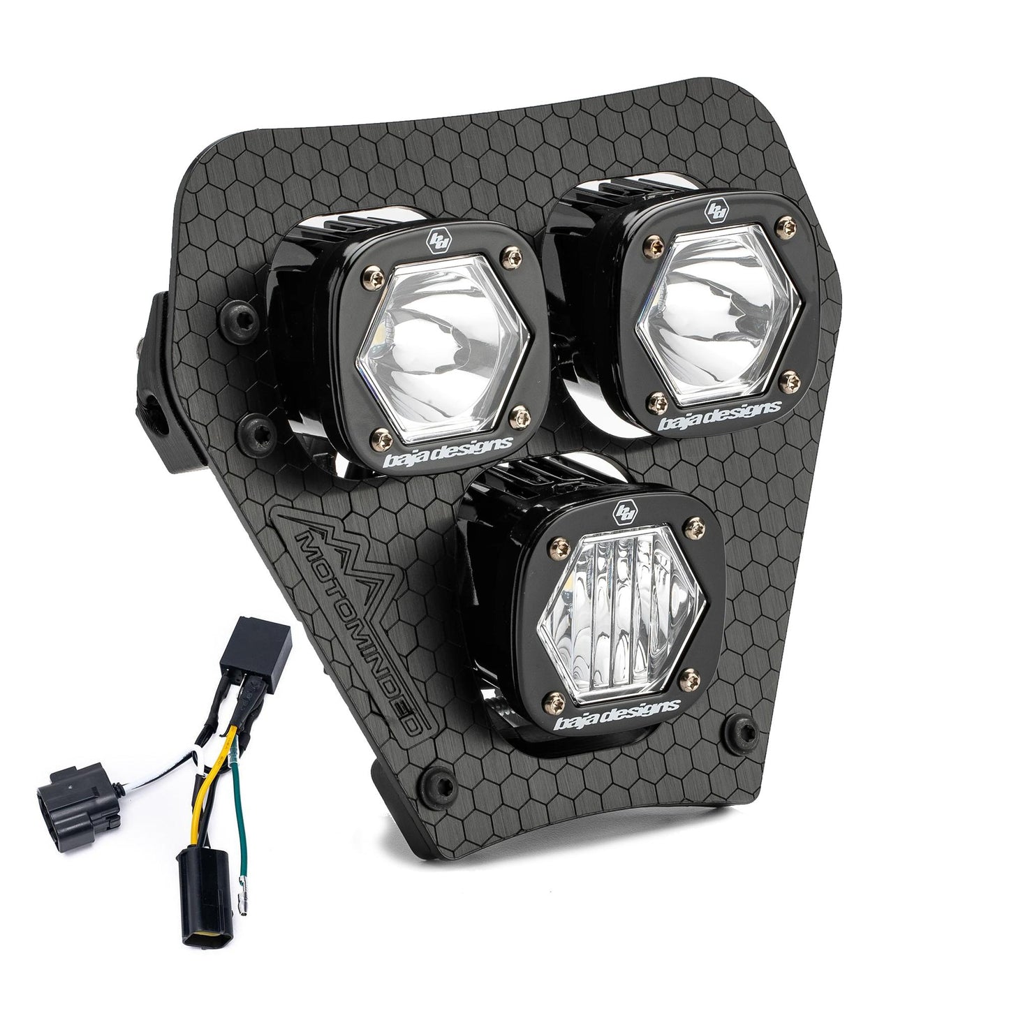 Baja Designs KTM Triple S1 Hydra (D/C) LED Headlight Kit 2024-2025 KTM XCF-W, EC