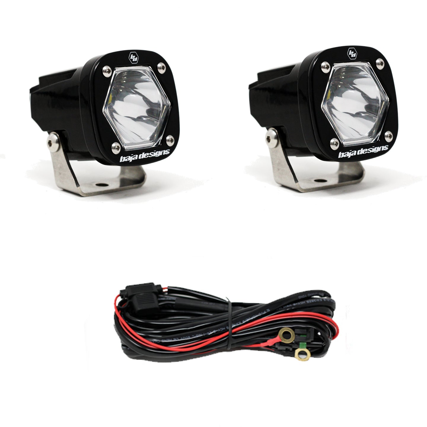 Baja Designs S1 LED Light with Mounting Bracket Pair