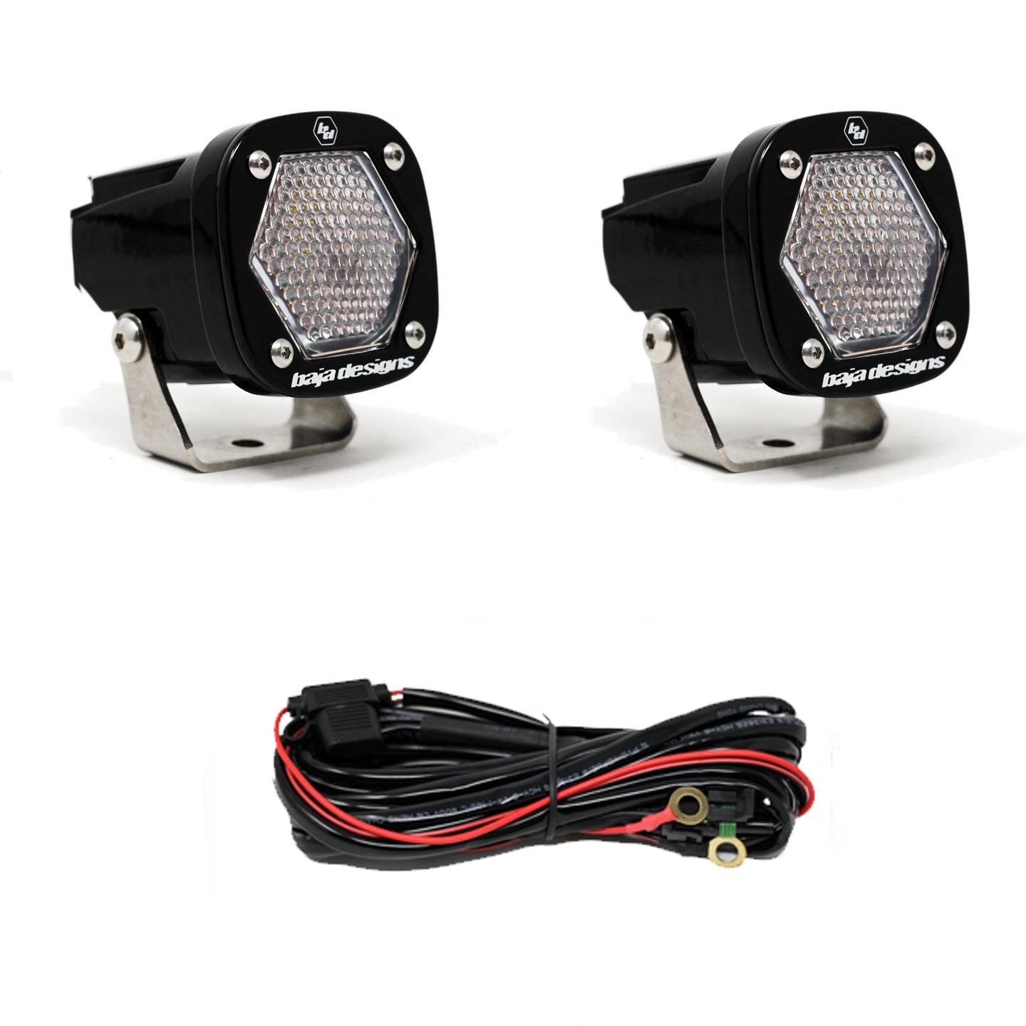 Baja Designs S1 LED Light with Mounting Bracket Pair