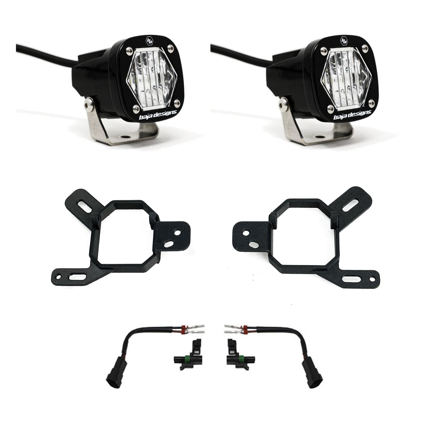 Baja Designs S1 Fog Pocket Light Kit 24-25 Silverado/Sierra 2500/3500 2025 1500 AT4-X