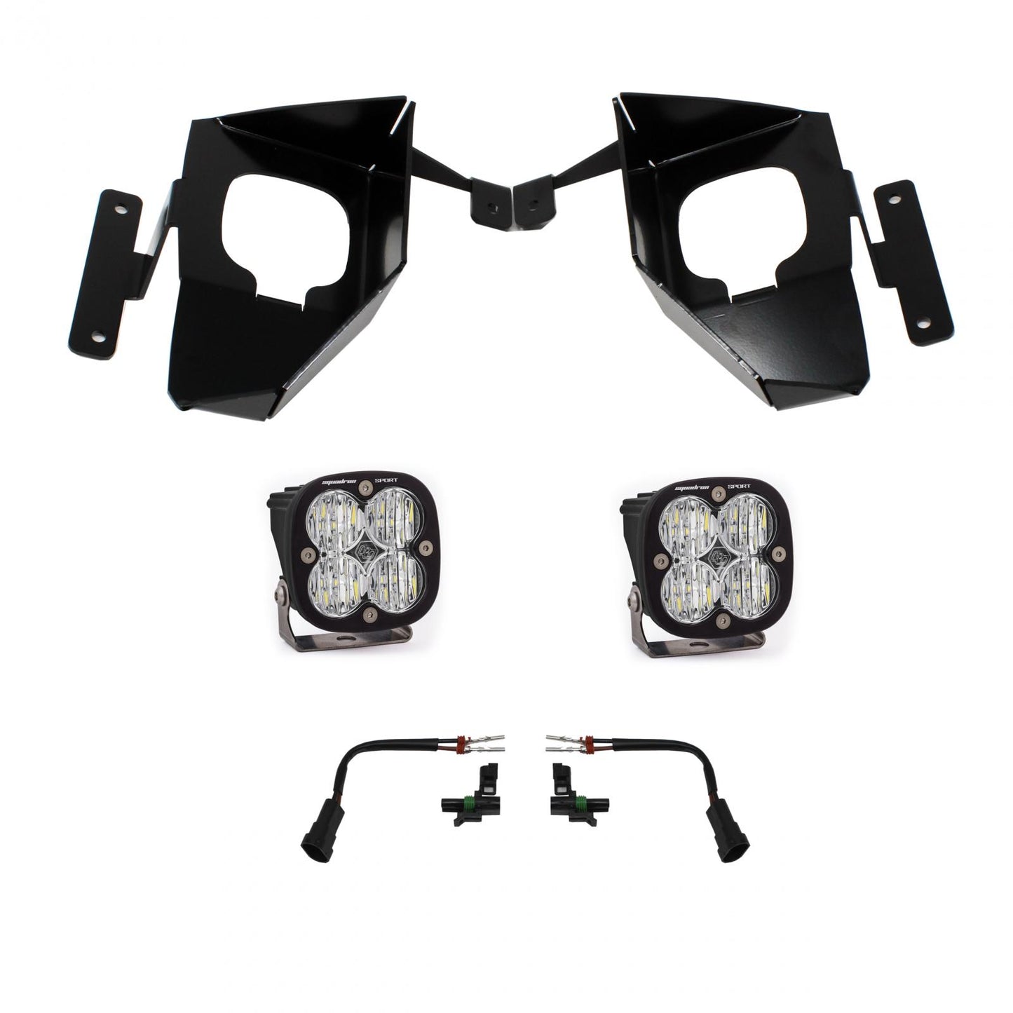 Baja Designs Silverado 16-18 Fog Pocket Kit Squadron Sport W/C