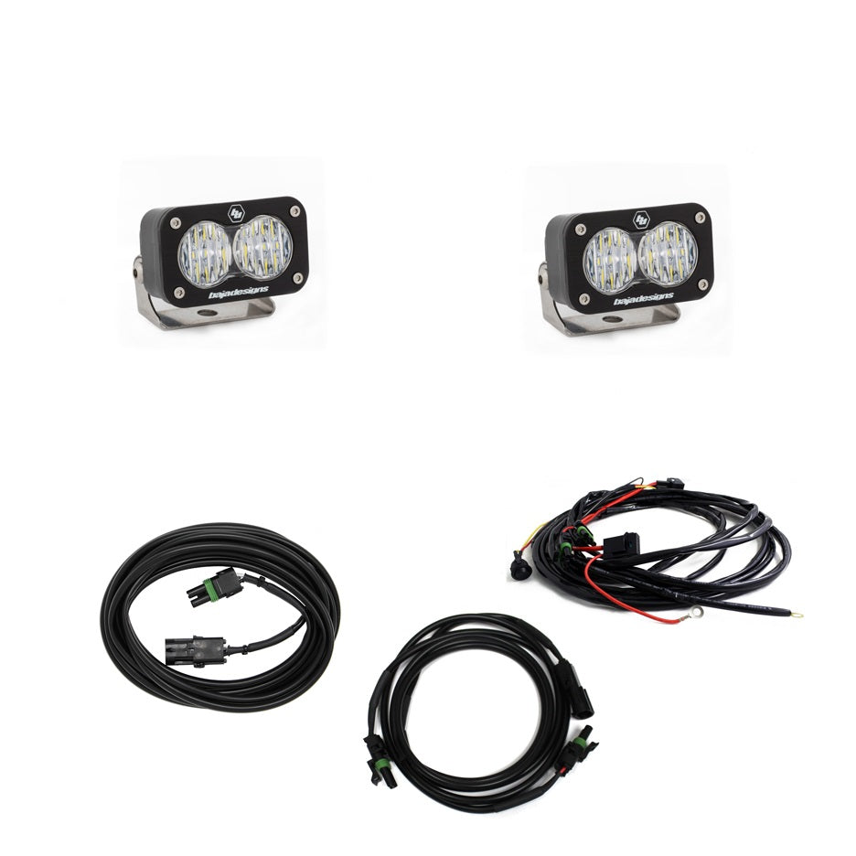 Baja Designs Jeep JL LED Light Kit Reverse Kit Dual S2 Sport W/C For 18-Pres Wrangler JL