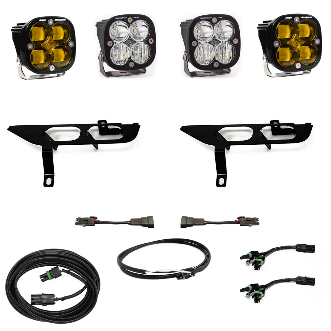 Baja Designs F-150 Fog Pocket Kit SAE Amber/Sport DC 21-On Ford F-150