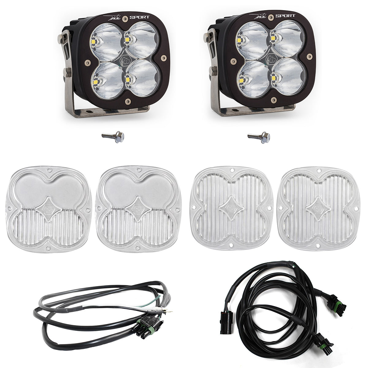 Baja Designs Bronco A Piller Light Kit 21-Up Ford Bronco XL Sport Spot w/Upfitter