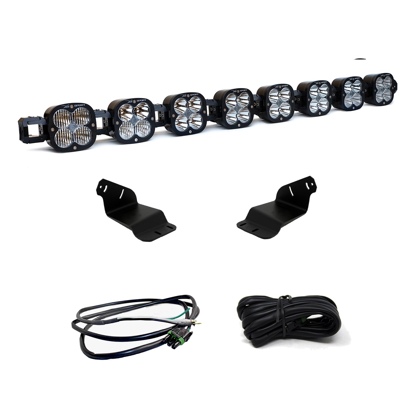 Baja Designs Bronco Roof Light Bar Kit 21-Up Ford Bronco 8 XL Linkable w/Upfitter