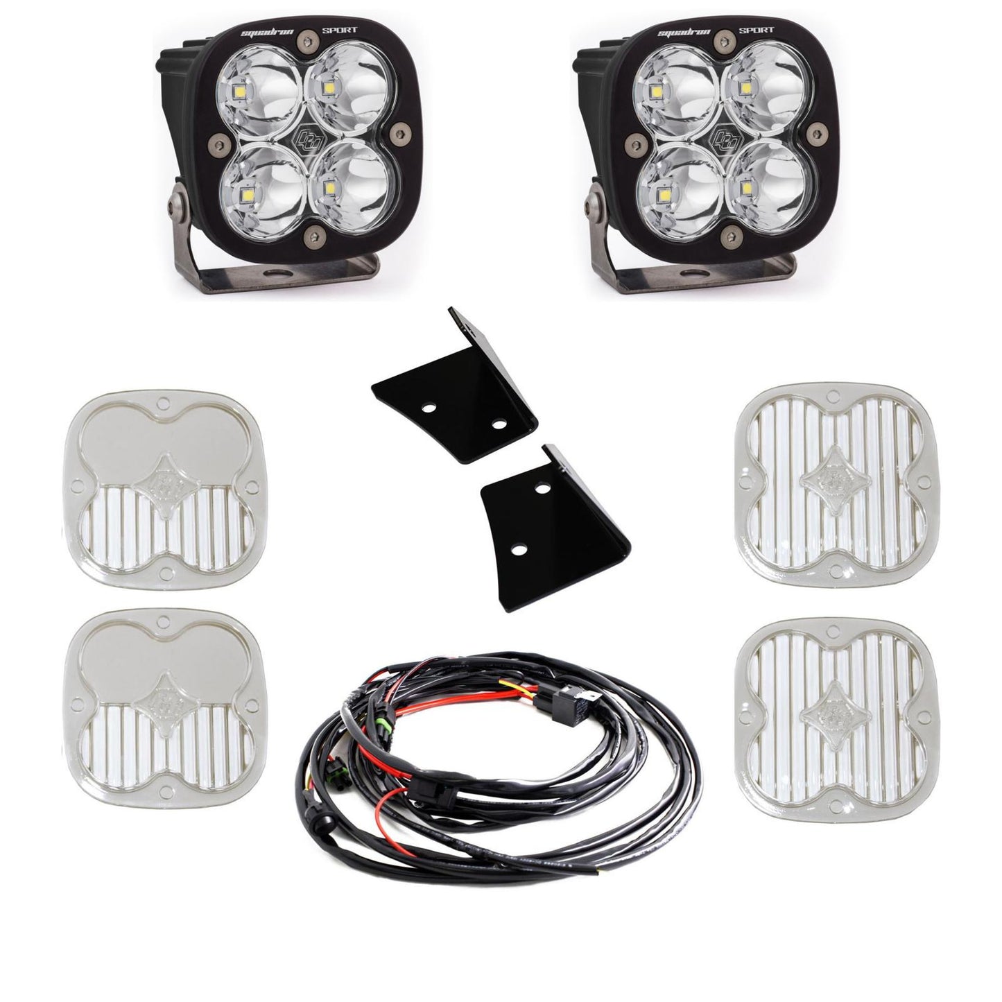 Baja Designs Jeep, JK Squadron Sport Spot A-Pillar Kit