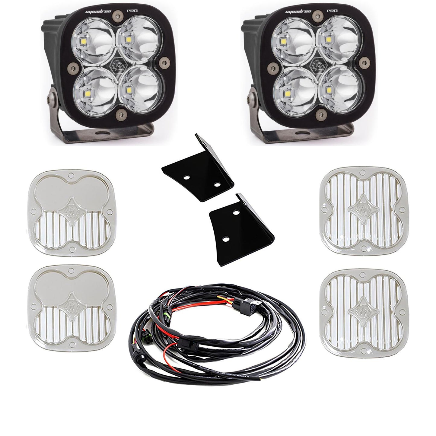 Baja Designs Jeep, JK Squadron Pro Spot A-Pillar Kit