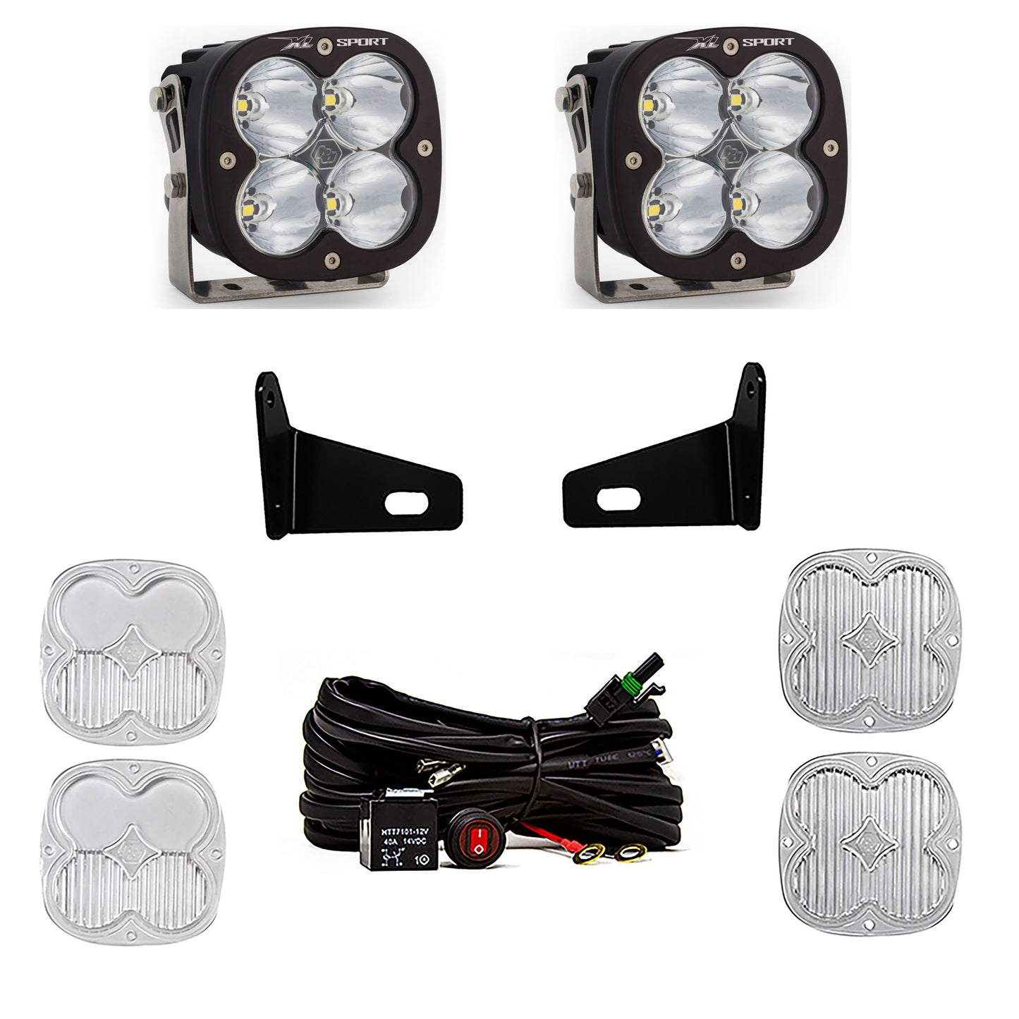 Baja Designs XL Sport A-Pillar Kit 17-22 Maverick X3 Driving/Combo Clear