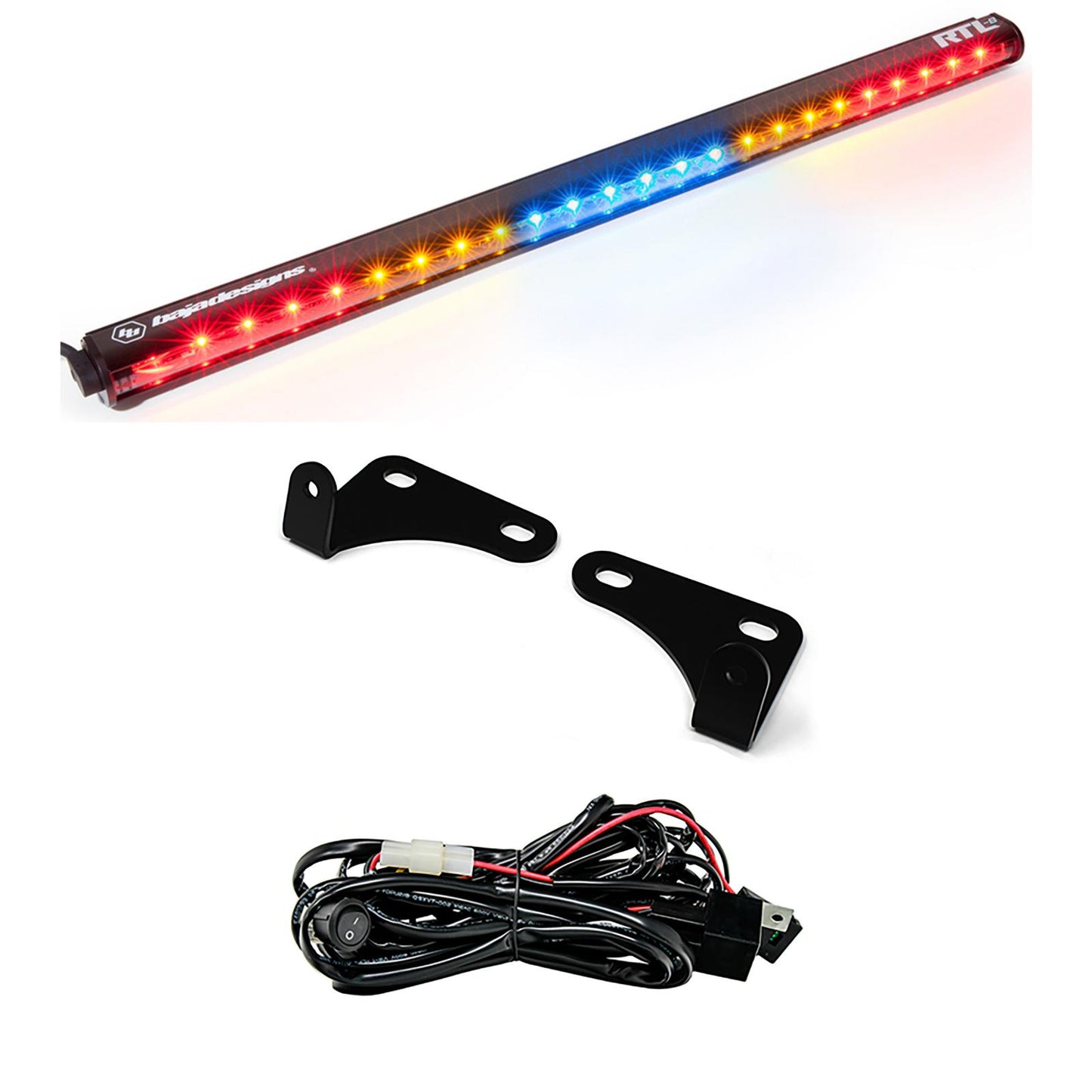 Baja Designs Polaris RZR 15-18 2 Seat 30 Inch RTL Rear Light Bar with Bracket Kit