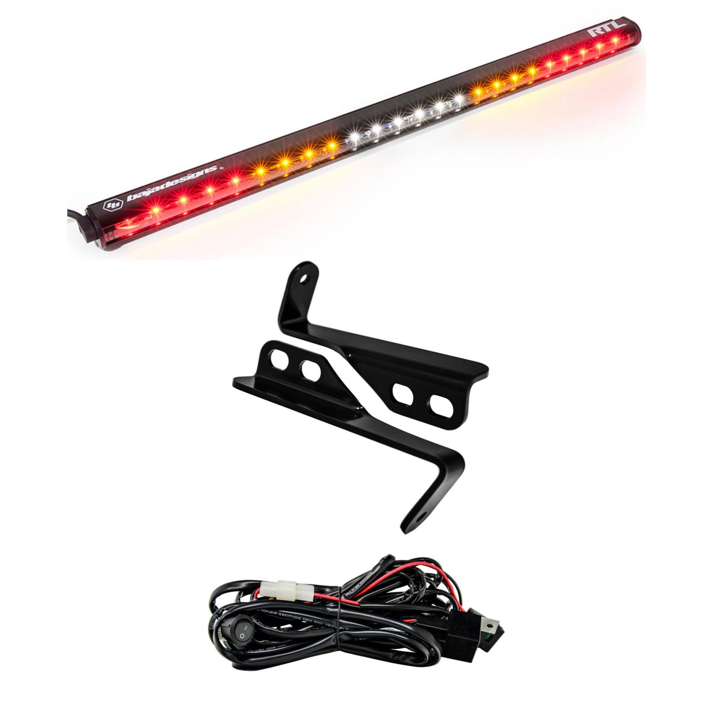 Baja Designs Polaris RZR 15-18 4 Seat 30 Inch RTL Rear Light Bar with Bracket Kit