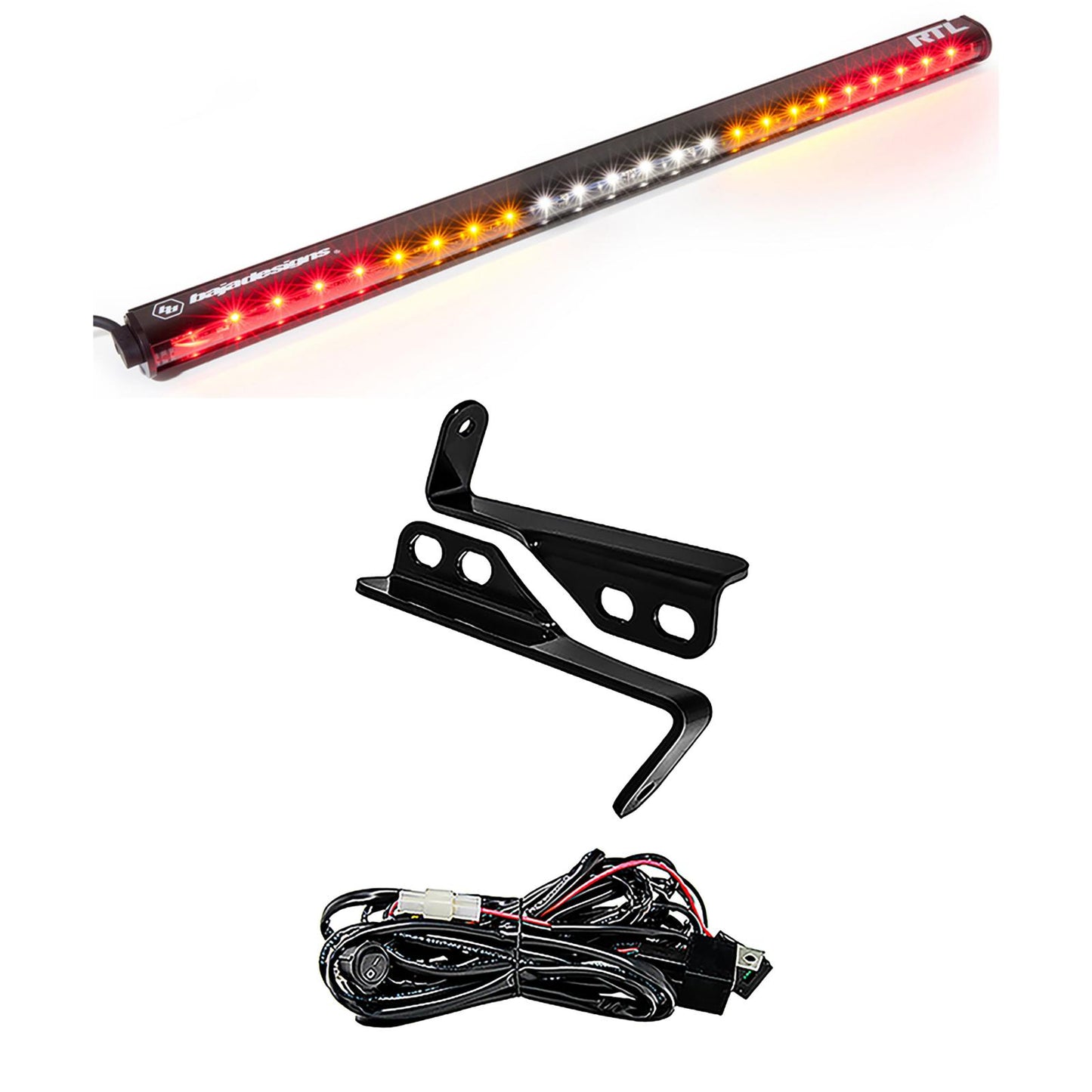 Baja Designs Polaris RZR 15-18 4 Seat 30 Inch RTL Rear Light Bar with Bracket Kit