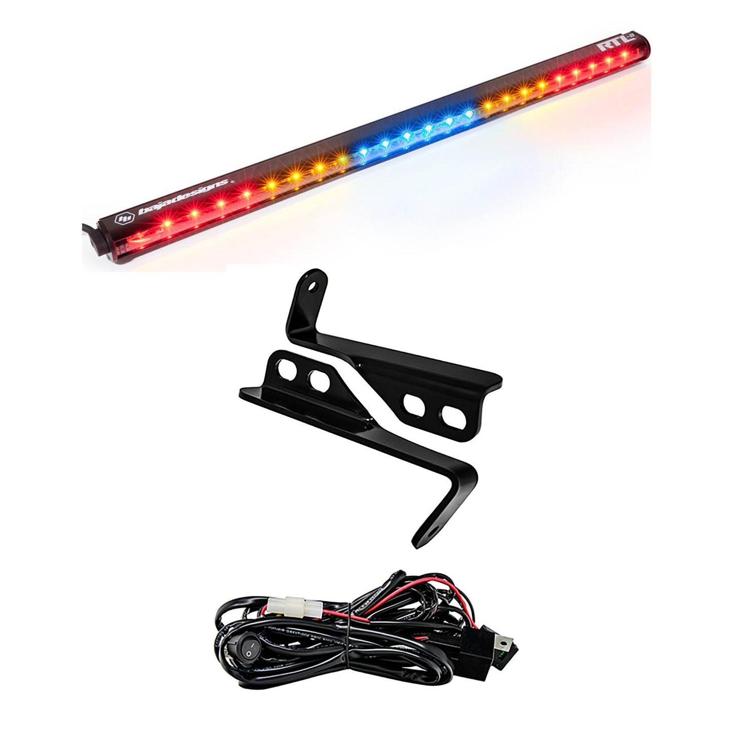 Baja Designs Polaris RZR 15-18 4 Seat 30 Inch RTL Rear Light Bar with Bracket Kit