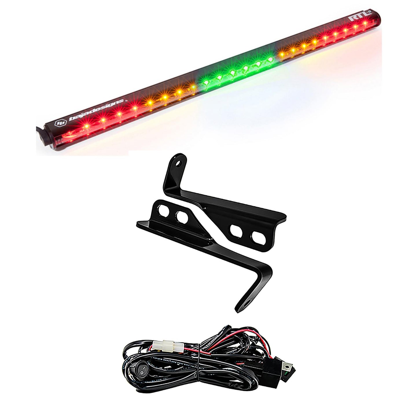 Baja Designs Polaris RZR 15-18 4 Seat 30 Inch RTL Rear Light Bar with Bracket Kit
