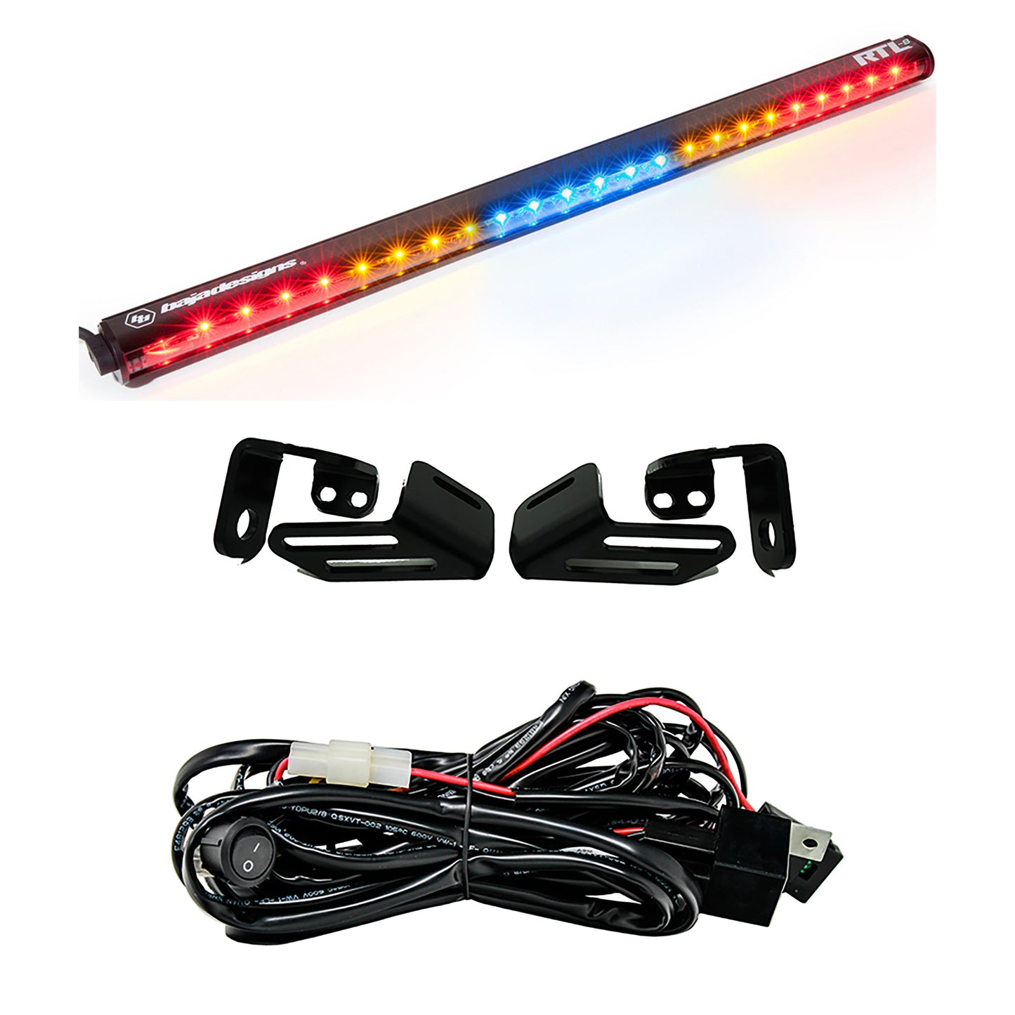 Baja Designs RTL 30 inch Rear Tail Light Kit 18 Wildcat XX Blue No Turn Signal