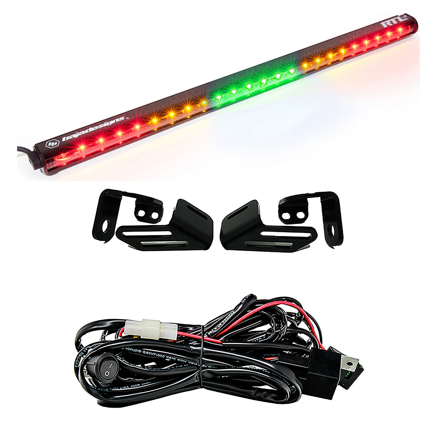 Baja Designs RTL 30 inch Rear Tail Light Kit 18 Wildcat XX Green No Turn Signal