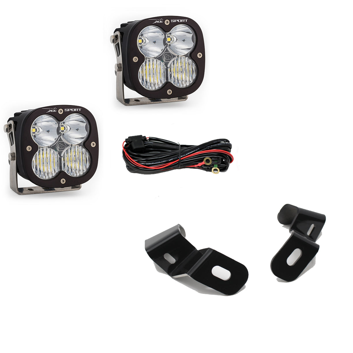 Baja Designs Dodge Ram LED Light Pods For Ram 2500/3500 19-On A-Pillar Kits XL Sport Driving Combo