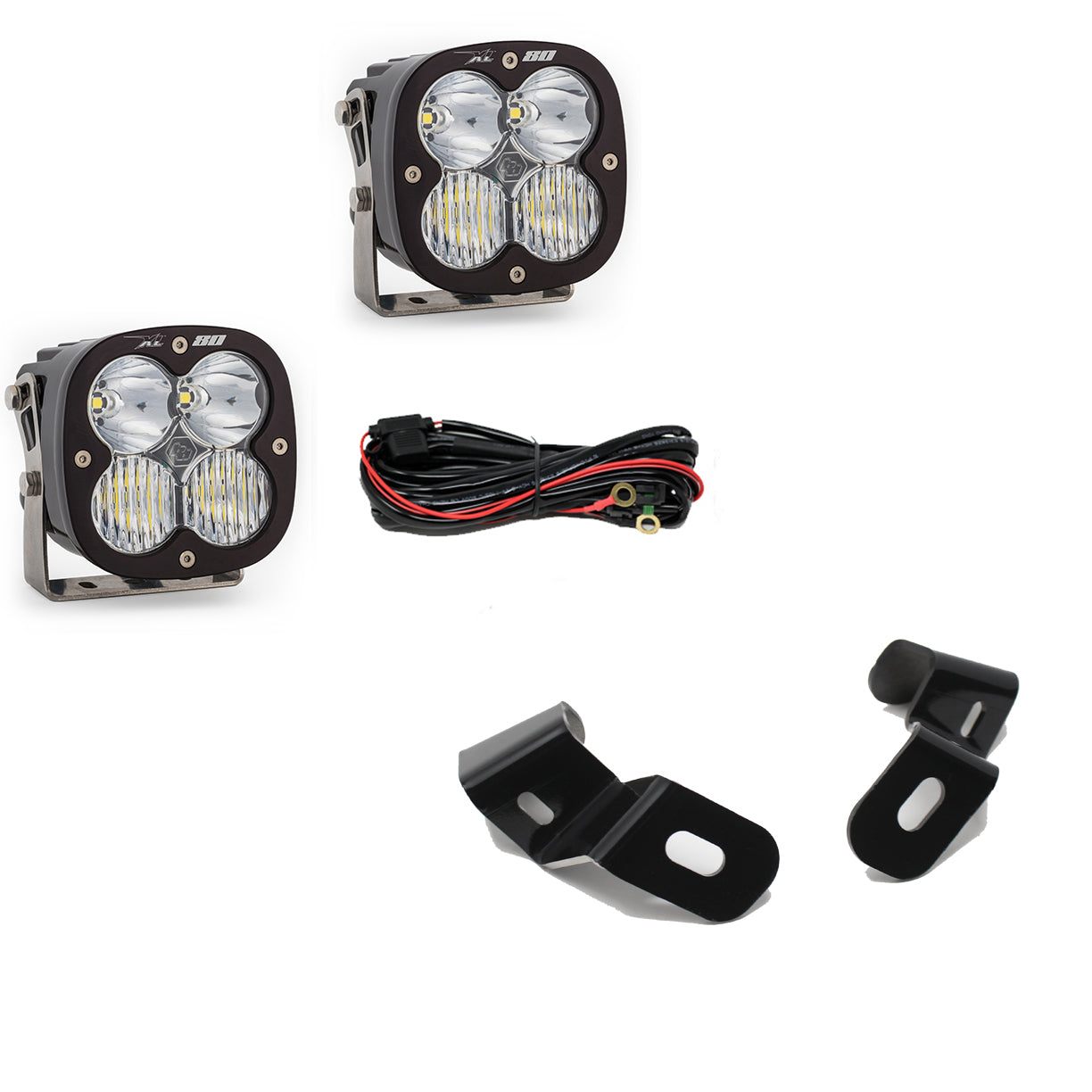 Baja Designs Dodge Ram LED Light Pods For Ram 2500/3500 19-On A-Pillar Kits XL 80 Driving Combo