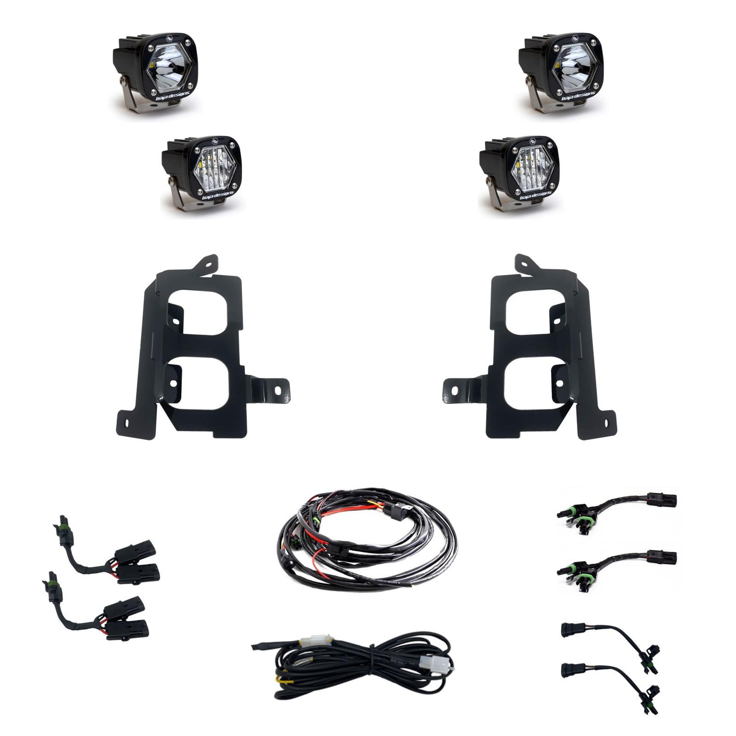 Baja Designs GMC 1500 (19-On) Clear Spot/Clear W/C FPK Baja Design