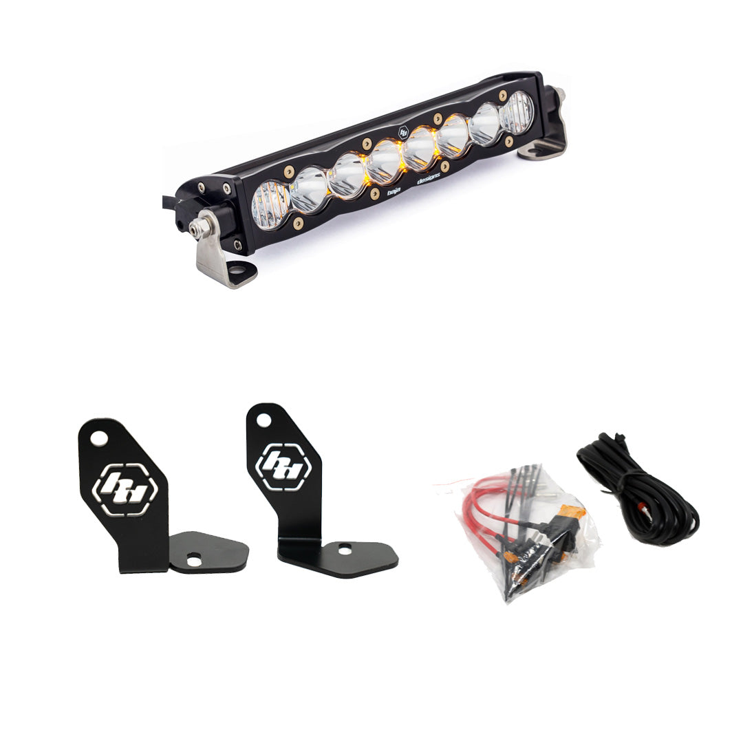 Baja Designs Polaris Pro-R S8 10 inch Hood Mount Kit Amber