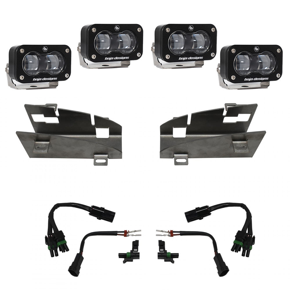 Baja Designs Dodge Ram Rebel/TRX (19-Present) Dual S2 SAE Fog Pocket Kit