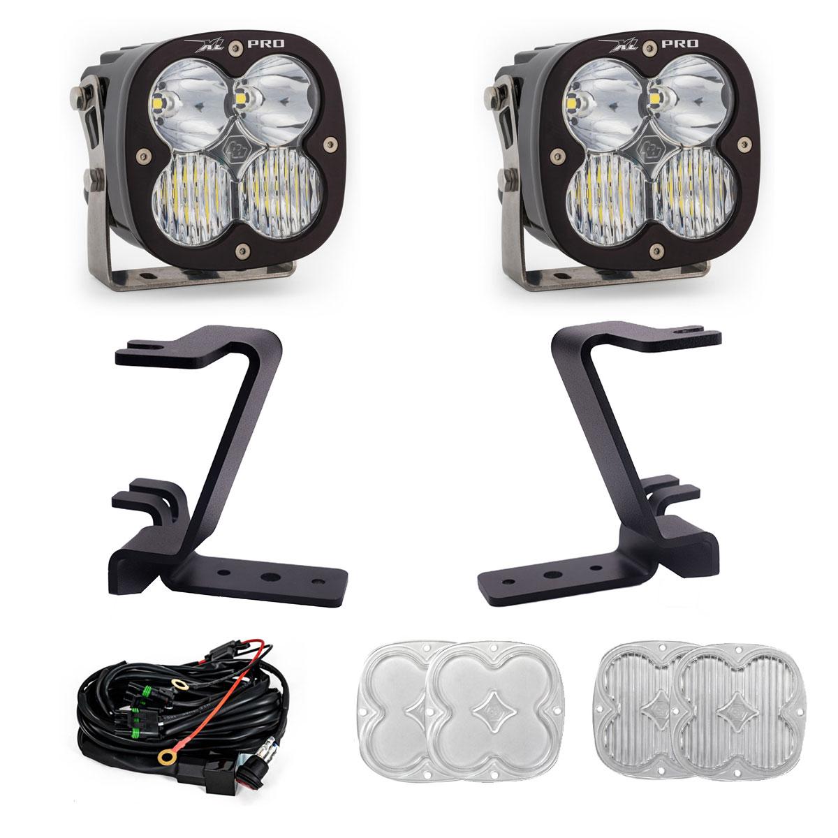 Baja Designs XL Pro A-Pillar Kit 2023-On Ford F-250/350 Super Duty Driving/Combo Clear