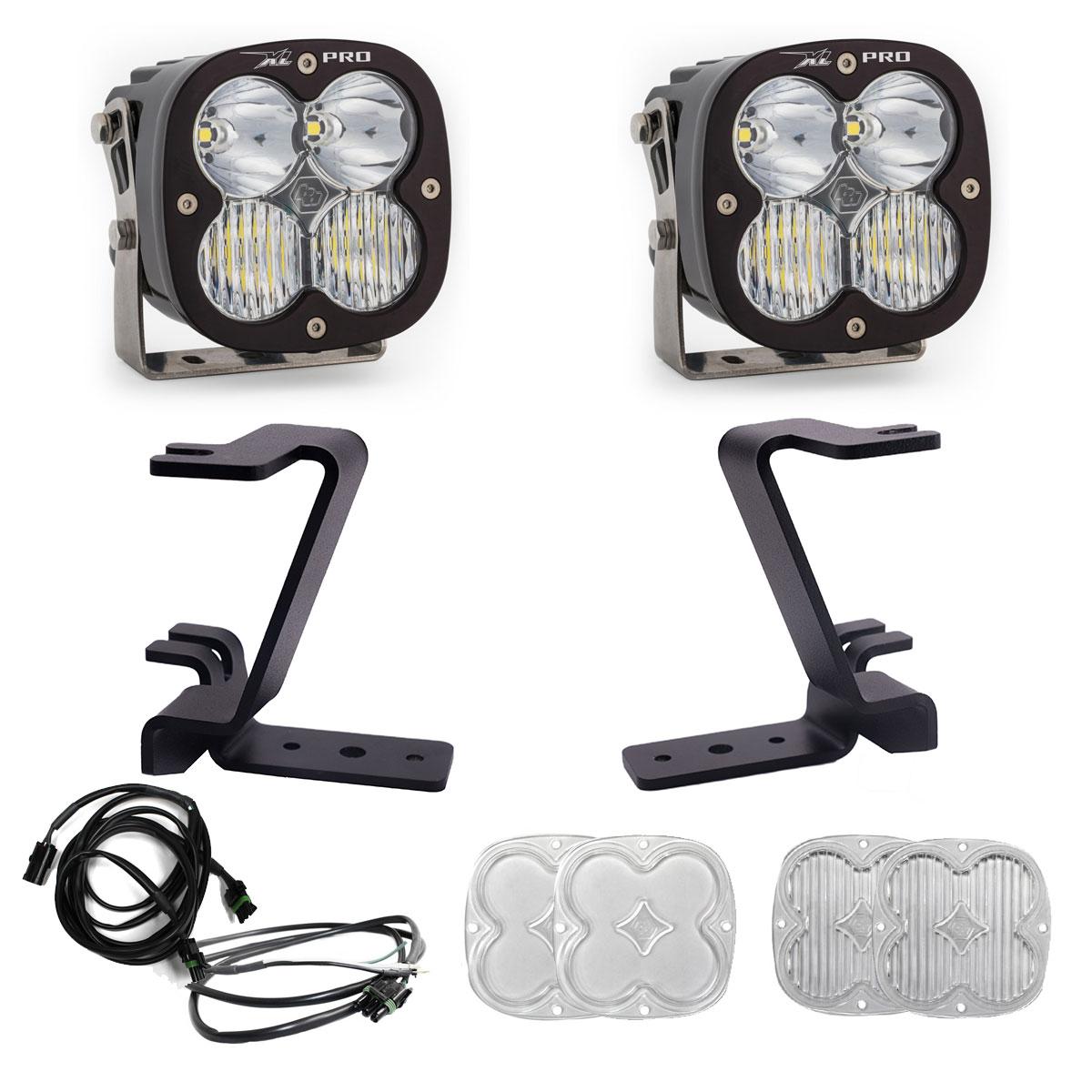 Baja Designs XL Pro A-Pillar Kit 2023-On Ford F-250/350 Super Duty Driving/Combo Clear