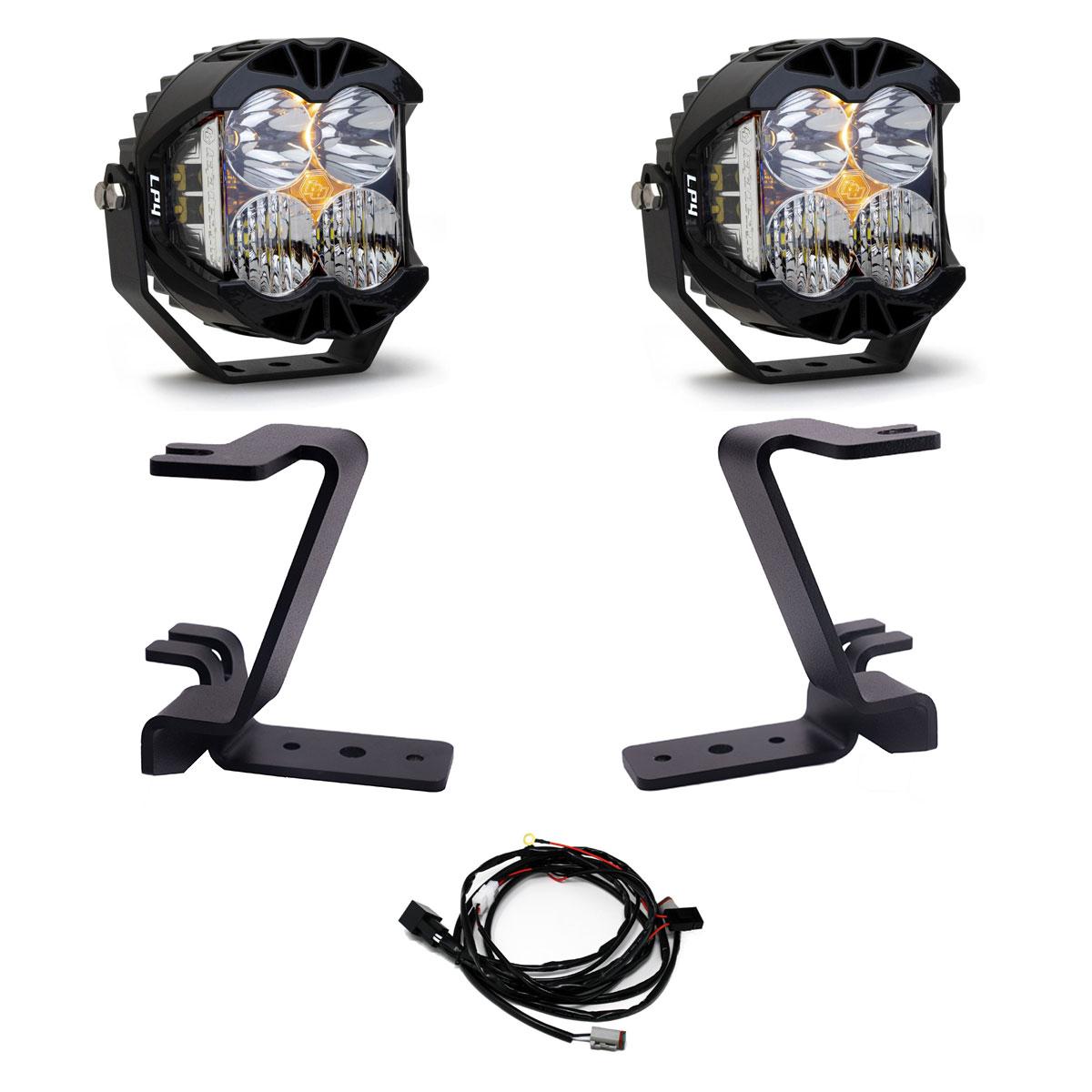 Baja Designs LP4 A-Pillar Kit 2023-On Ford F-250/350 Super Duty Driving/Combo Clear