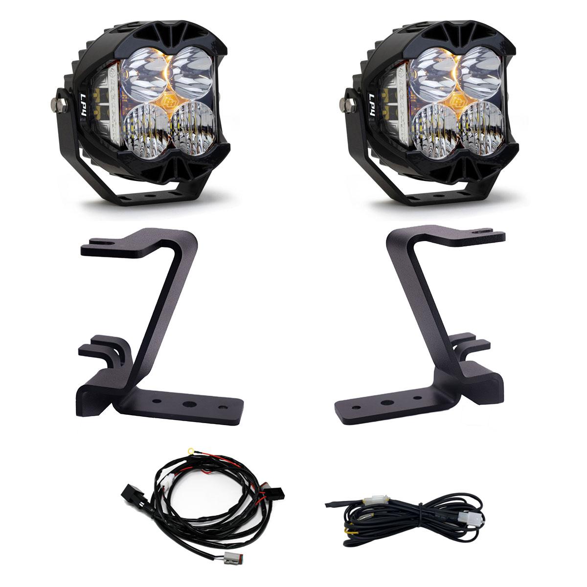 Baja Designs LP4 A-Pillar Kit 2023-On Ford F-250/350 Super Duty Driving/Combo Clear
