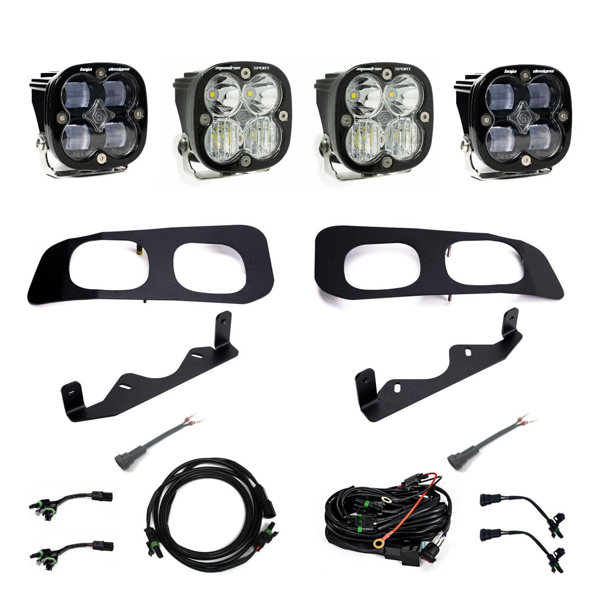 Baja Designs Squadron SAE/Sport Fog Pocket Kit 2023-On Ford F-250/350 Super Duty SAE Fog