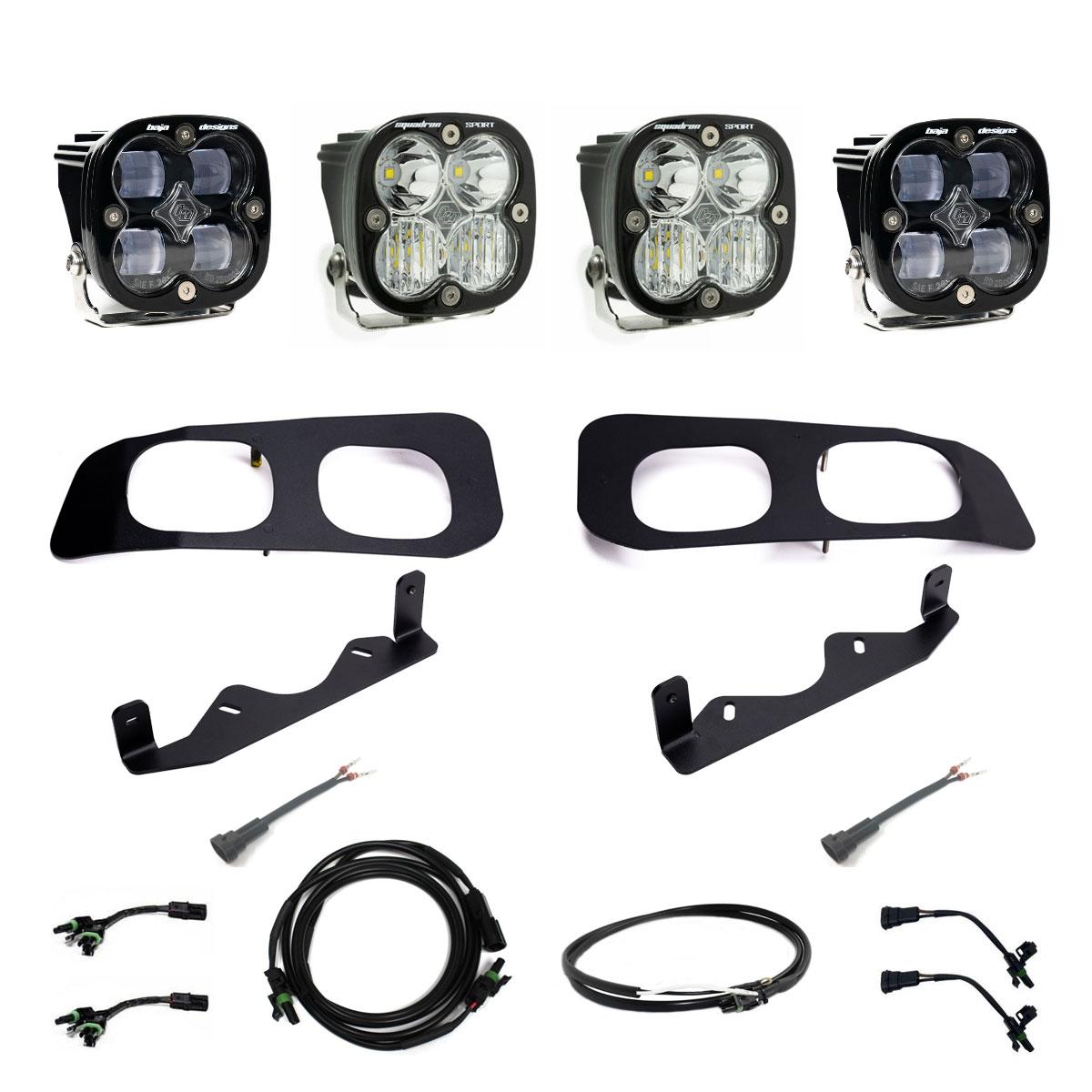 Baja Designs Squadron SAE/Sport Fog Pocket Kit 2023-On Ford F-250/350 Super Duty SAE Fog