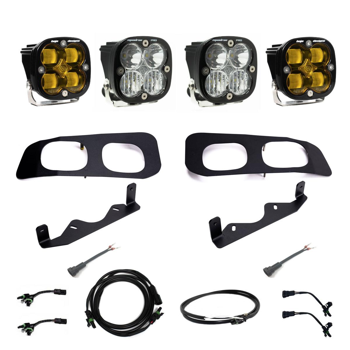 Baja Designs Squadron SAE/Pro Fog Pocket Kit 2023-On Ford F-250/350 Super Duty SAE Fog