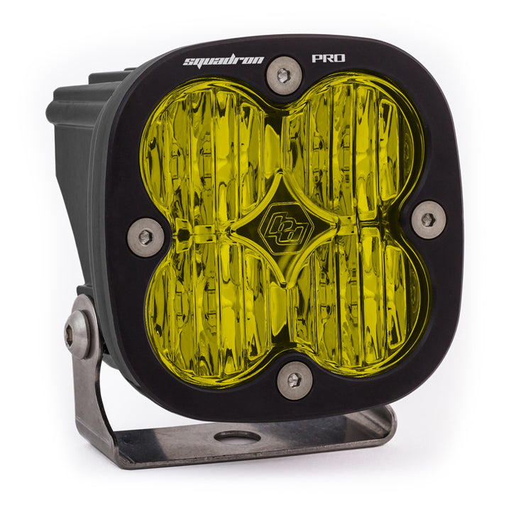 Baja Designs LED Light Pod Black Amber Lens Squadron Pro