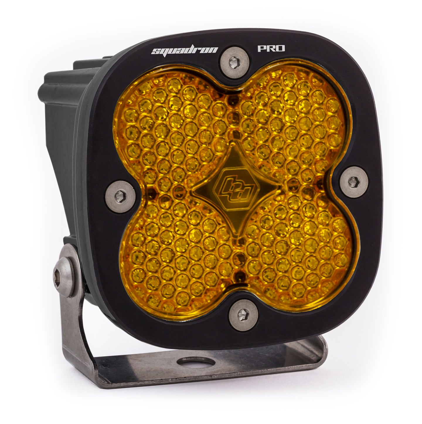 Baja Designs LED Light Pod Black Amber Lens Squadron Pro