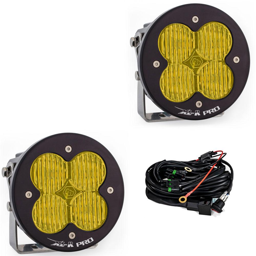 Baja Designs LED Light Pods Amber Lens Spot Pair XL R Pro