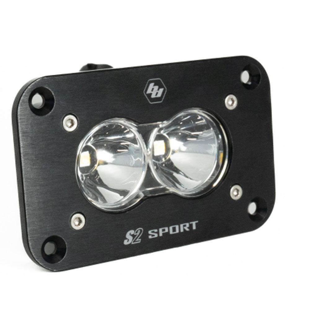 Baja Designs LED Work Light Clear Lens Flush Mount Each S2 Sport