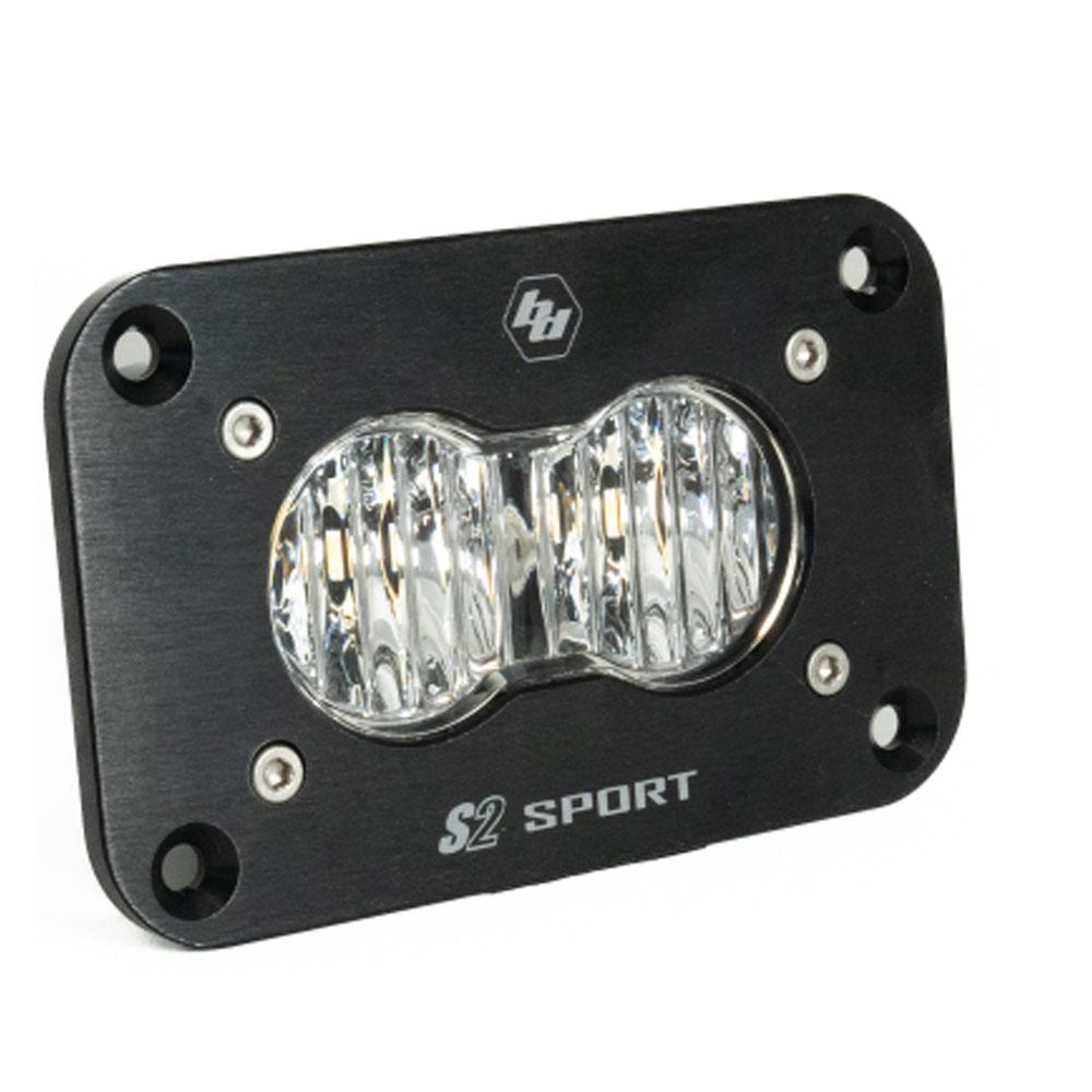 Baja Designs LED Work Light Clear Lens Flush Mount Each S2 Sport
