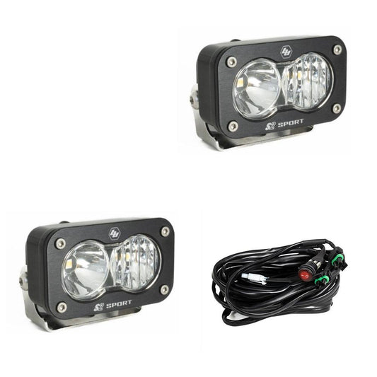 Baja Designs LED Work Light Clear Lens Pair S2 Sport