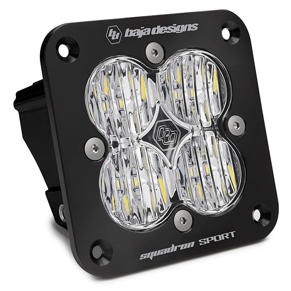 Baja Designs Flush Mount LED Light Pod Black Squadron Sport