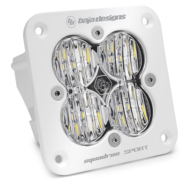 Baja Designs Flush Mount LED Light Pod White Squadron Sport