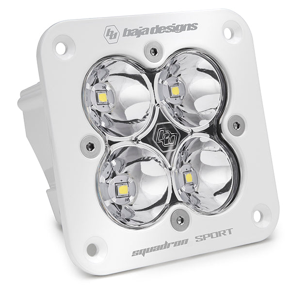 Baja Designs Flush Mount LED Light Pod White Squadron Sport
