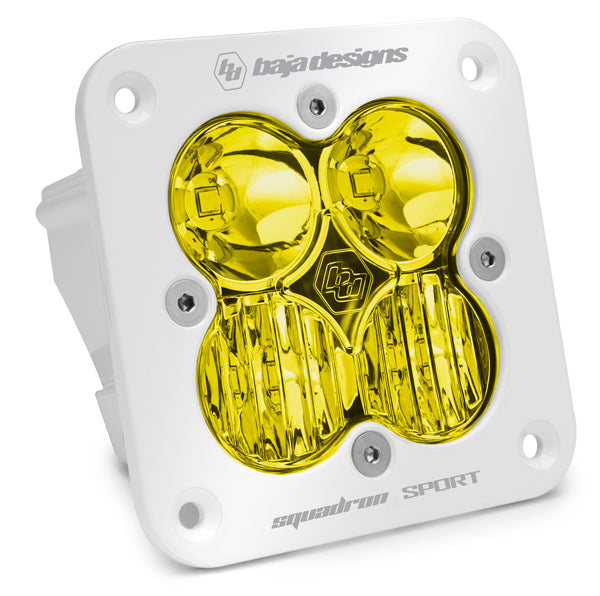 Baja Designs Flush Mount LED Light Pod White Squadron Sport