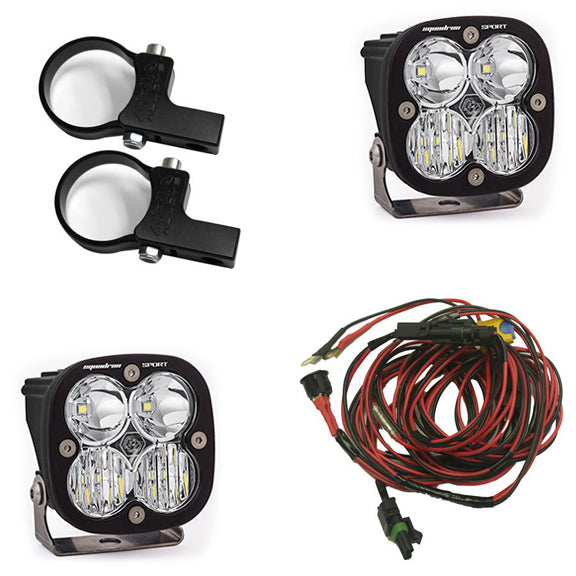 Baja Designs Polaris LED Light Pods 1.75 Inch Harness Kit Squadron Sport