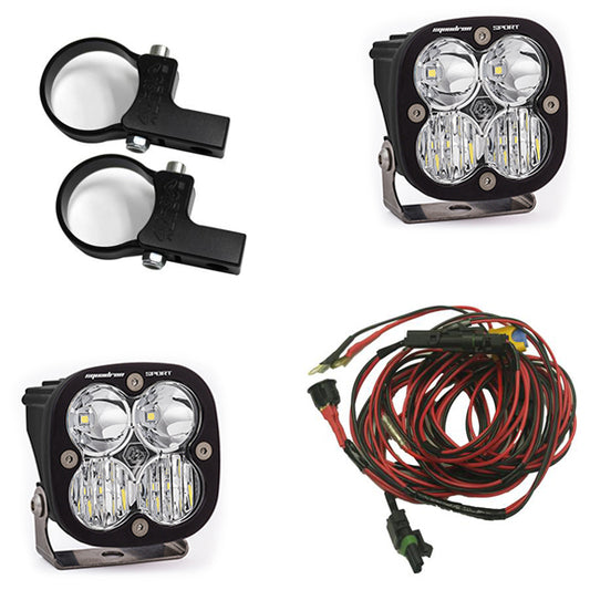 Baja Designs Polaris LED Light Pods 1.75 Inch Harness Kit Squadron Sport
