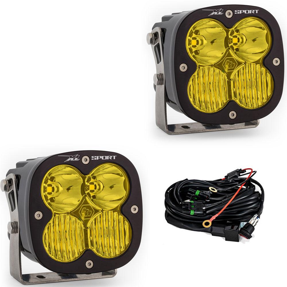 Baja Designs LED Light Pods Amber Lens Pair XL Sport Series