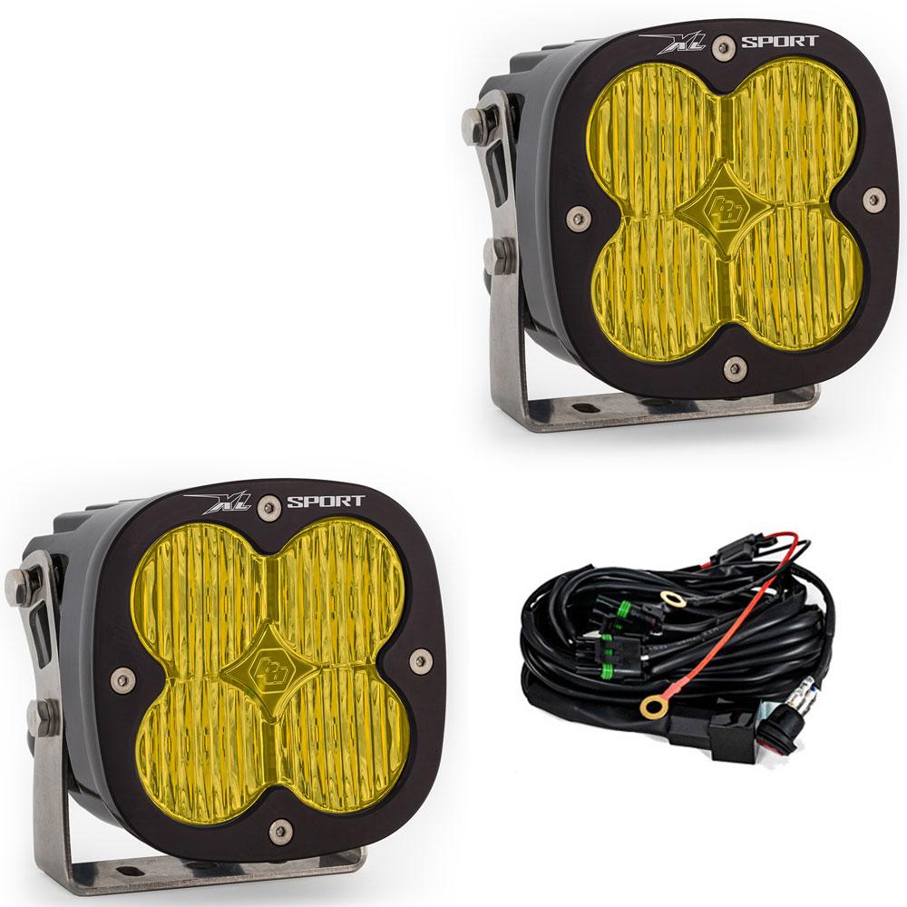 Baja Designs LED Light Pods Amber Lens Pair XL Sport Series