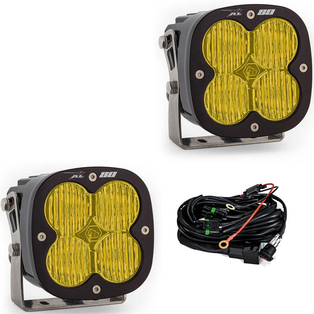 Baja Designs LED Light Pods Amber Lens Pair XL80 Series