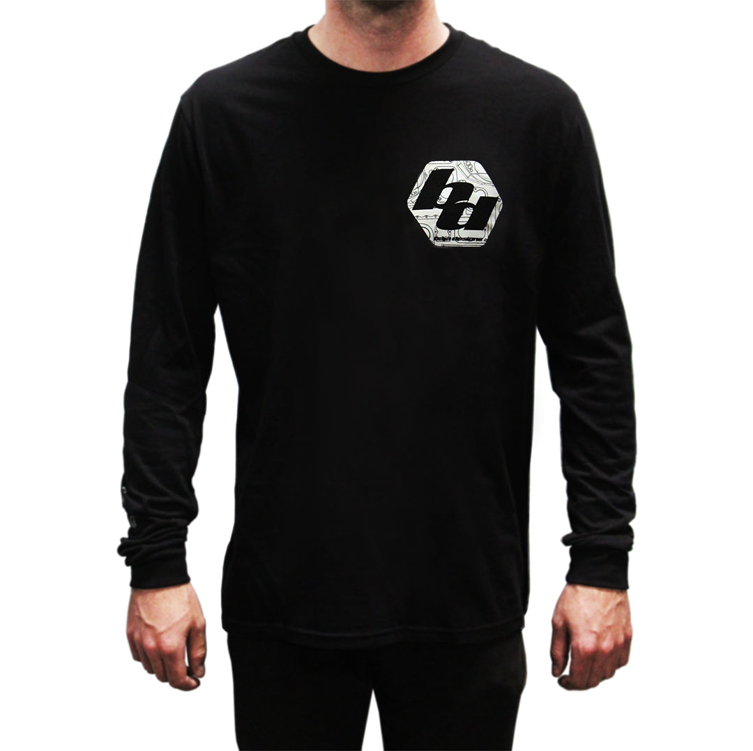 Baja Designs BD Black Men's Long Sleeve Shirt