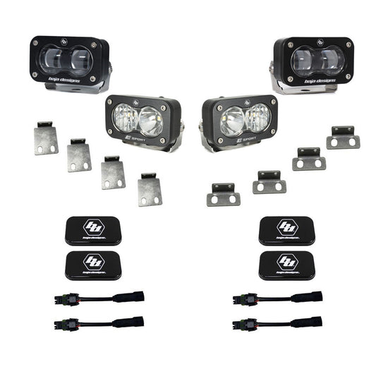 Baja Designs S2 SAE/S2 Fog Pocket Kit Fits 21-On Ford Raptor